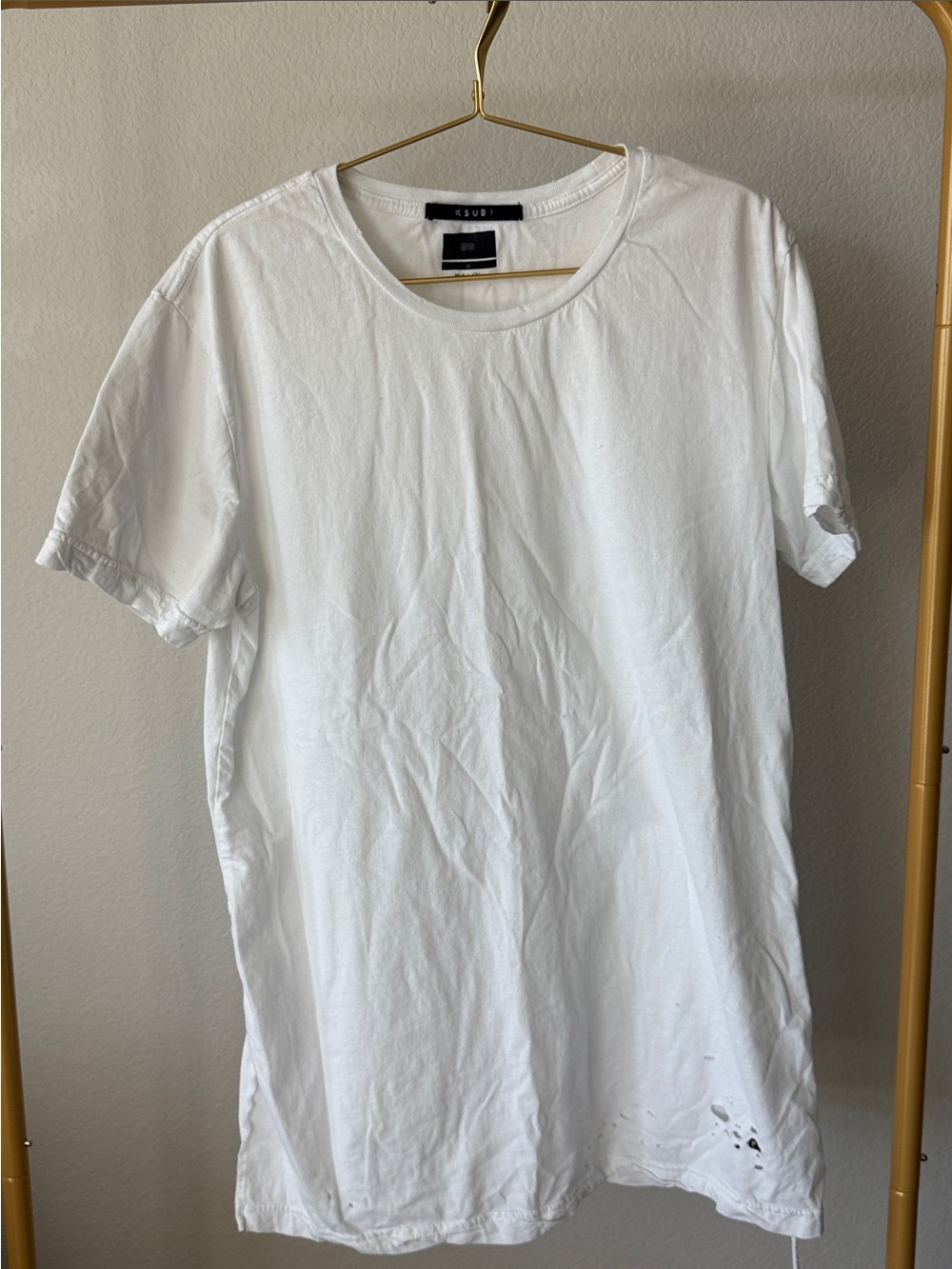 Ksubi White Short Sleeve Crew Tee